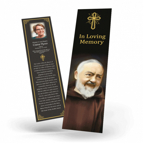 Padre Pio Memorial Bookmark (RBM-01)
