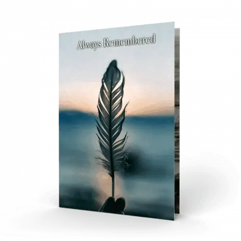 feather-memorial-card