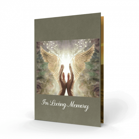 Angel Hands Memorial Card (RMC-23)