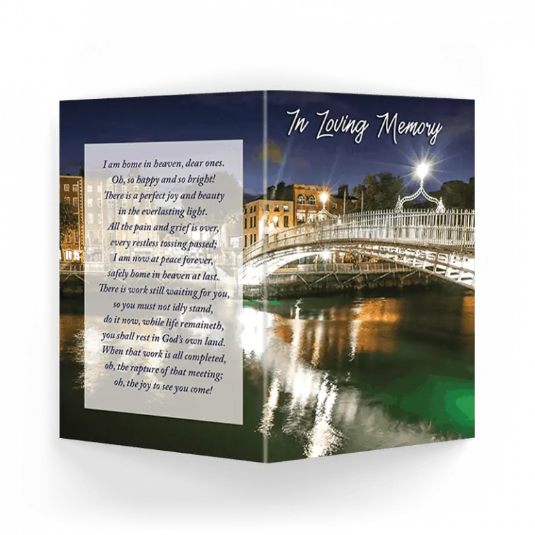 Read more about the article Commemorating a Dubliner’s Legacy: Personalised Dublin Memorial Card Stationery by Eternal Memorial Cards