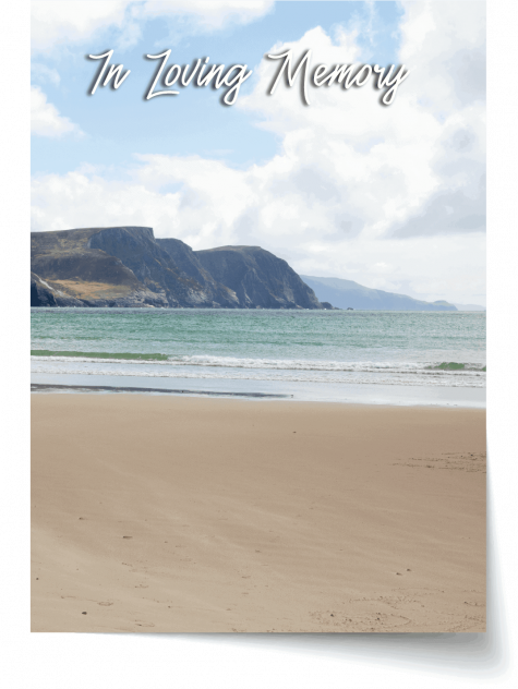Keem Bay beach on Achill Island, Co Mayo  Memorial Card 2