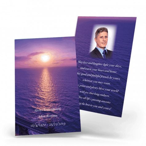 Ocean Sunset Wallet Card (NWC-12)