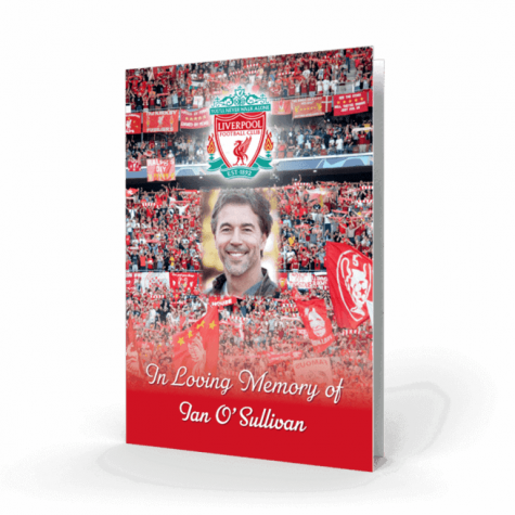 Liverpool FC Memorial Card