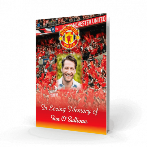 Manchester United Memorial Card