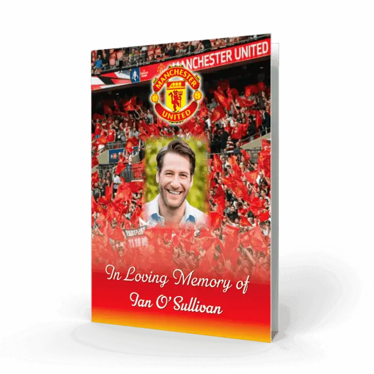 Manchester United Memorial Card