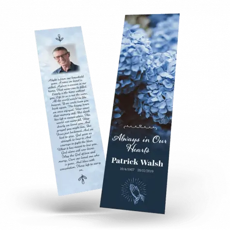 hydrangea-flower-bookmark