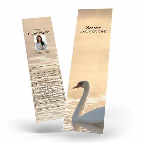 swan memorial bookmark