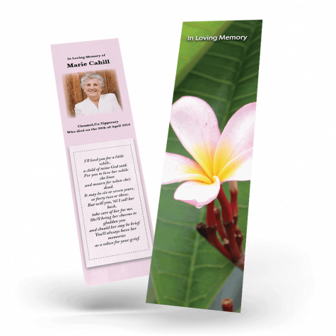 Flower Memorial Bookmark (FBM18)