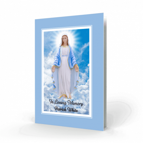 Our Lady Religious Memorial Card
