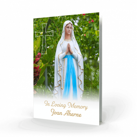 Our Lady Memorial Card