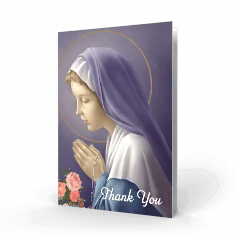 blessed-virgin-praying-thank-you-card