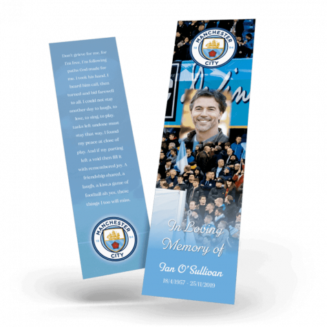 Manchester City Memorial Bookmark