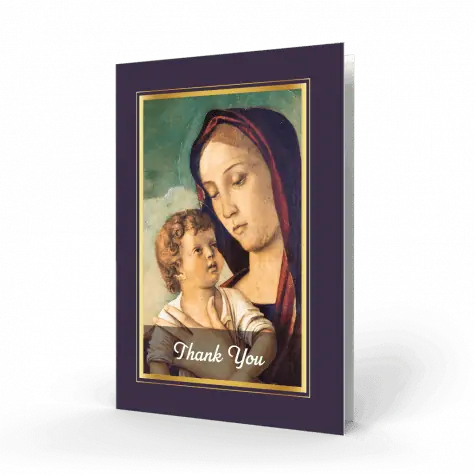 Mary and baby Jesus Thank You Card (PAC-51)