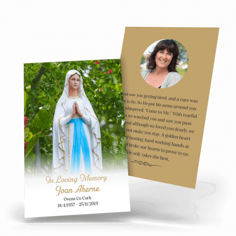 Our Lady Memorial Wallet Card