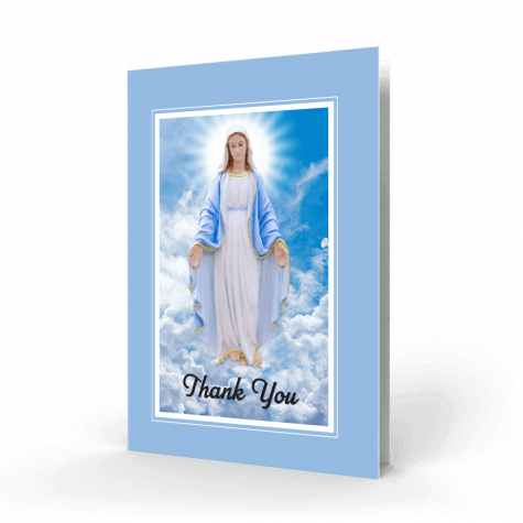 Our Lady in Heaven Thank You Card (PAC-54)