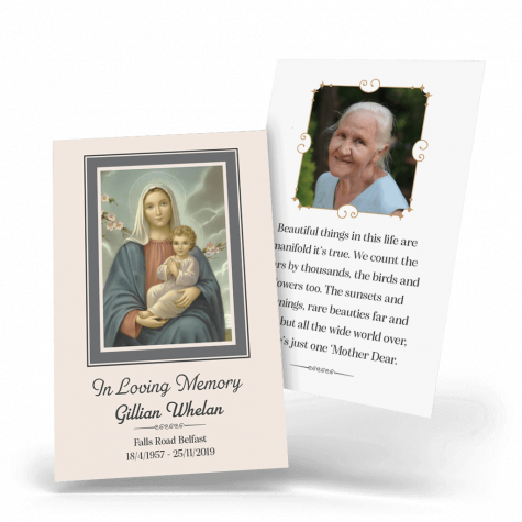 Our Lady and Infant Jesus Wallet Card (RWC-23)