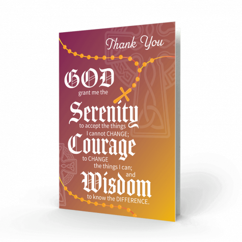 Serenity Prayer Thank You Card (PAC-57)