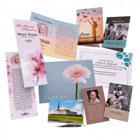 personalised memorial cards ireland