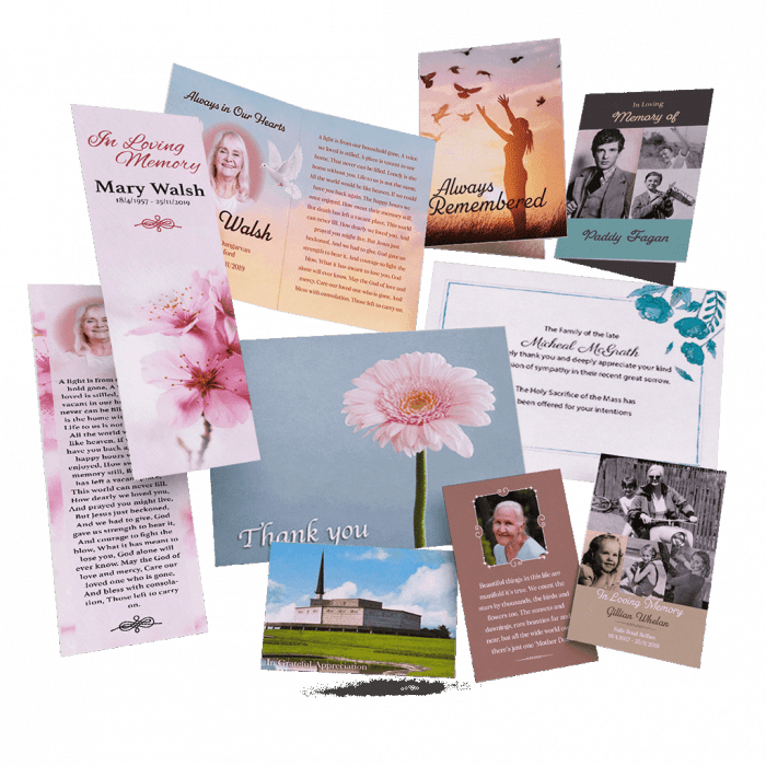 personalised memorial cards ireland