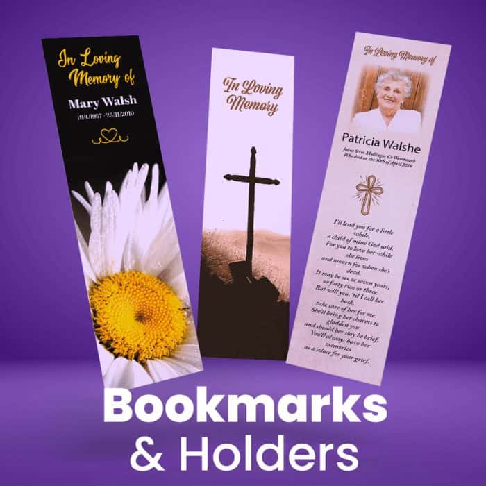 memorial bookmarks