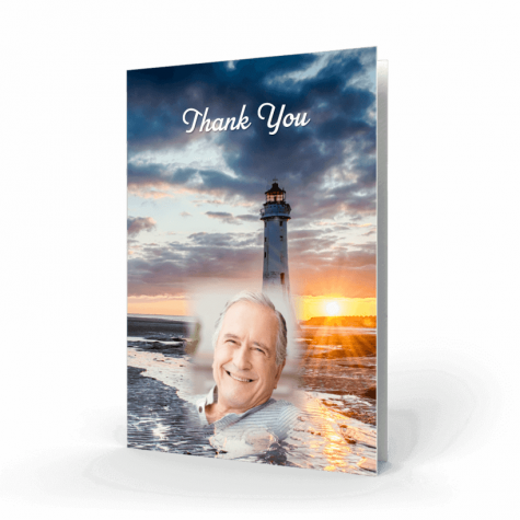 Lighthouse Acknowledgment Card Cover