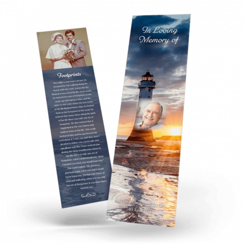 Perch Rock Lighthouse Sunset - New Brighton Wirral Merseyside UK Bookmark -cover