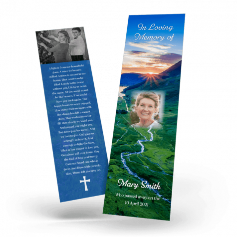 tranquil-sunset-bookmark-card