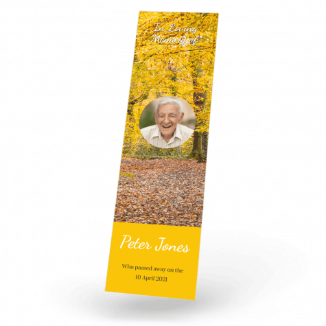 AUTUMS IN WOODS Bookmark front