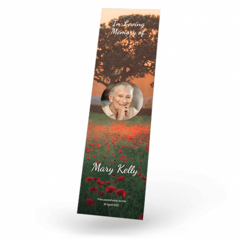 Field of Poppies Bookmark front