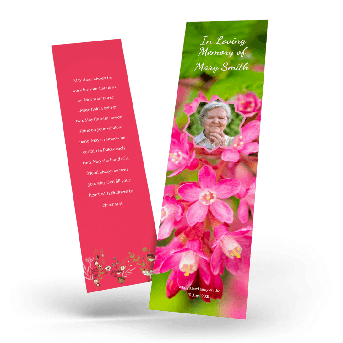 Spring Flowers Bookmark Card