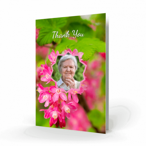 Spring Flowers Thank You card cover