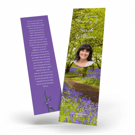 Woodland Bluebells Bookmark cover