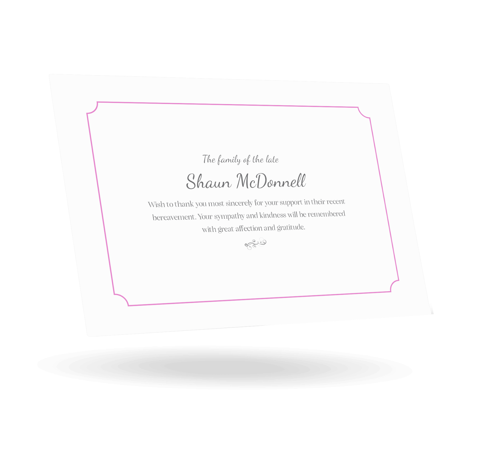 Double Sided Knock Shrine Thank You Card