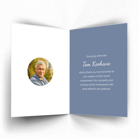 Modern Contemporary 6 Acknowledgement Card Cover