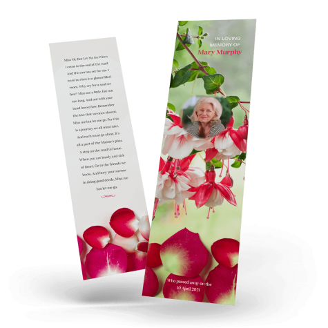 West Cork Bunch of a blossoming fuchsia Bookmark cover