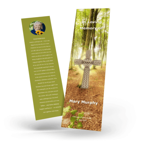 Celtic Cross in Nature Bookmark Card Cover