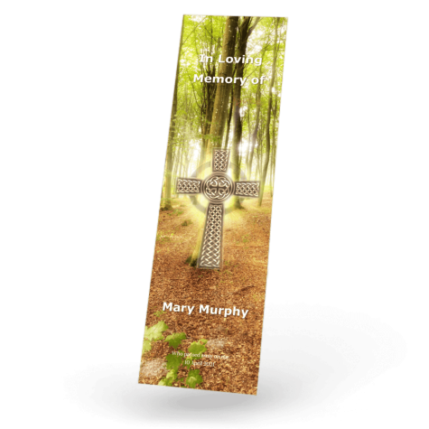 Celtic Cross in Nature Bookmark front