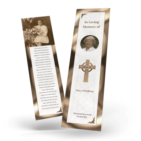Celtic cross antique style Bookmark cover