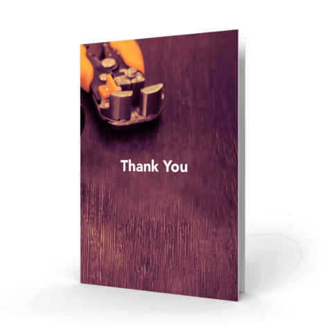 Electrician Wallet Acknowledgment Card cover
