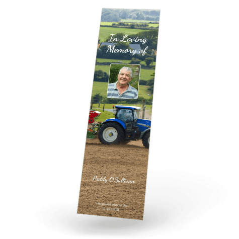 Farming with Tractor Bookmark front