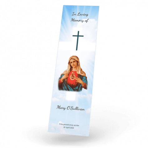 Immaculate Heart of Mary Bookmark front