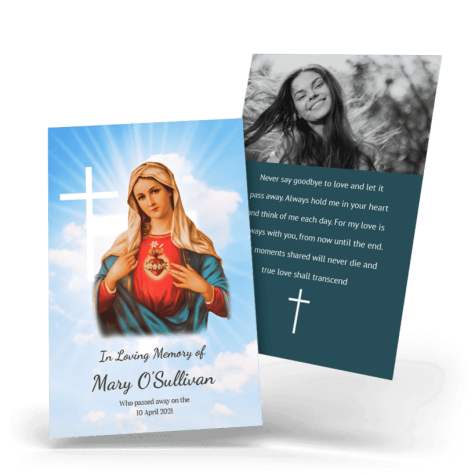 Immaculate Heart of Mary Wallet Card cover