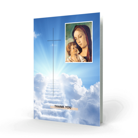 Madonna and Child Acknowledgment Card cover