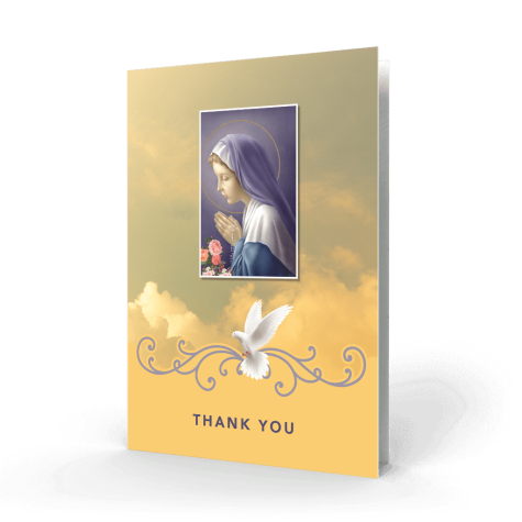 Our Lady Acknowledgment Card cover
