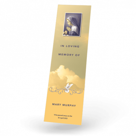 Our Lady Bookmark front