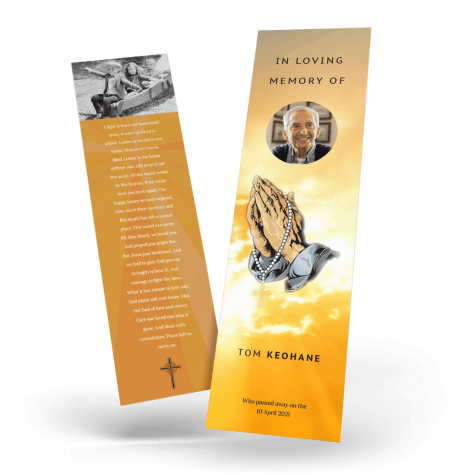 Praying Hands Bookmark cover