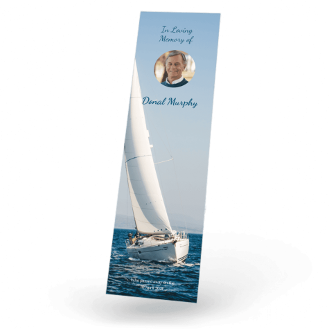 Sailing boat Bookmark front
