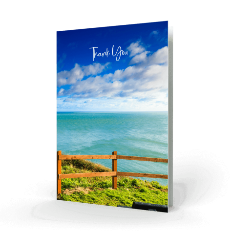 Sea View acknowledgment card cover