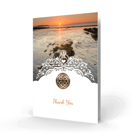 Sea at Dawn Acknowledgment Card cover