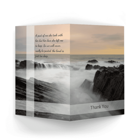 Seascape Acknowledgment Card outside